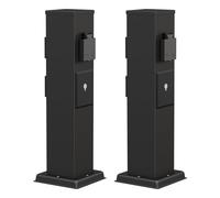 2x POLLY presa da giardino a colonna per esterni IP44 Smart Home WLAN Alexa 3