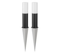 ledscom.de 2 x GROPO bitta luminosa con picchetto a terra, per esterni, nero, 41cm, incl. lampada E27, 471lm, bianco extra-caldo