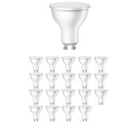 ledscom.de 20 lampadine LED GU10, PAR16, bianco caldo (2800 K), 0,5 W, 49lm, 100°, opaco