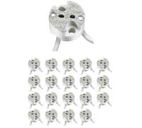 ledscom.de 20x portalampada GU5.3/G4, ceramica, bianco, 12 V CA, max. 25 W