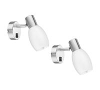 ledscom.de 2x applique LUPI con interruttore, a fiamma singola in ilamento di candela E14 LED 4,1W 458lm bianco extra-caldo