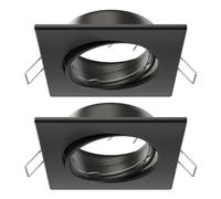 ledscom.de 2x cornice da incasso a soffitto RIR, angolare, orientabile, nero opaco