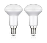 ledscom.de 2x E14 lampadina LED, R50, bianco caldo (2700 K), 6,2 W, 608lm, 116°, dimmer a 3 livelli, opaco