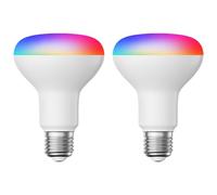 ledscom.de 2 pezzi E27 lampadina LED RGB, R80, bianco caldo - bianco freddo (2700-6300 K), 9,9 W, 950lm, Smart Home, WLAN, Alexa, opaco