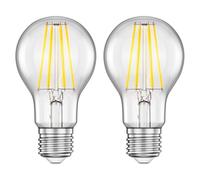 ledscom.de 2 pezzi E27 lampadina LED, A60, bianco (4000 K), 7,3 W, 1020lm, 3-step dimmer