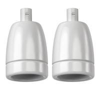 ledscom.de 2 pezzi presa E27, porcellana, bianco, 230V AC, max. 300W