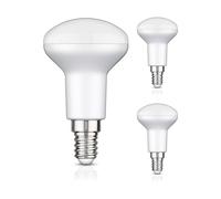 ledscom.de 3 lampadine LED E14, R50, bianco caldo (2700 K), 6,2 W, 608lm, 116°, dimmer a 3 livelli, opaco