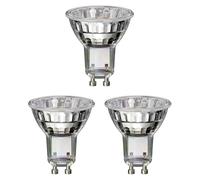 ledscom.de 3 lampadine LED GU10, PAR16, bianco (4000 K), 2,1 W, 206lm, 118°, specchio riflettente (argento)