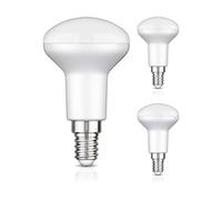 ledscom.de 3 pezzi E14 LED, R50, bianco caldo (2700 K), 5,2 W, 485lm, 112°, opaco
