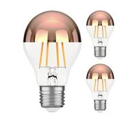 3x E27 Lampadina LED A60 bianco caldo (2600 K) 7,5 W 839lm Specchio frontale [EEK: E]