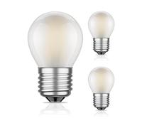 ledscom.de 3 pezzi E27 Lampadina LED, G45, bianco caldo (2700 K), 4 W, 477lm, smerigliata