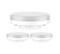 ledscom.de 3 pezzi lampadina GX53 LED, bianco caldo (2700 K), 6,3 W, 541lm, dimmer a 3 fasi, opaco