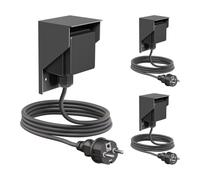 ledscom.de 3 prese a vista PIWI per esterni con cavo da 2 m, IP44, a 1 via, antracite