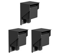 ledscom.de 3 prese PIWI da esterno, IP44, singole, nere