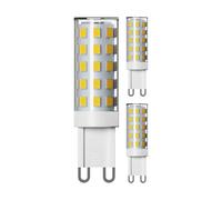 ledscom.de 3x lampadina G9 LED, bianco caldo (2800 K), 3,5 W, 485lm, dimmer a 3 fasi
