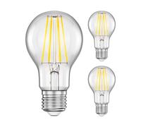 ledscom.de 3 pezzi E27 Lampadina LED, A60, bianco caldo (2700 K), 7,1 W, 963lm, dimmer a 3 fasi