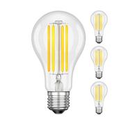 ledscom.de 4 pezzi E27 lampadina LED, A70, bianco (4200 K), 12,2 W, 1965lm