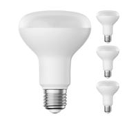 ledscom.de 4 pezzi E27 lampadina LED, R80, bianco caldo (2700 K), 10 W, 935lm, opaco