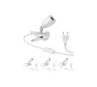 4x lampada a morsetto LIK bianco opaco 1x E27 max. 60W
