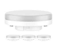 ledscom.de 4 pezzi lampadina GX53 LED, bianco caldo (2700 K), 4,2 W, 372lm, 96°, opaco