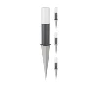 4x Luce di percorso GROPO / bitta per esterni IP44 41 cm antracite 1x E27 max. [EEK: E]