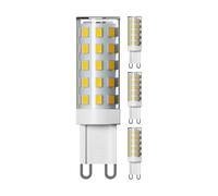 ledscom.de 4x lampadine G9 LED, bianco caldo (2800 K), 3,5 W, 485lm, dimmer a 3 fasi
