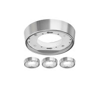 ledscom.de 4x plafoniera/portalampada INEL, acciaio inossidabile opaco, 1x GX53 max. 25W