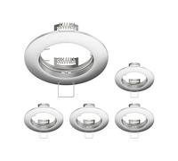 ledscom.de 5 pezzi cornice da incasso a soffitto CIRC, rotonda, alluminio opaco