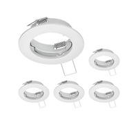 ledscom.de 5 pz. cornice da incasso a soffitto FERE, rotonda, bianco opaco