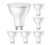 6x lampadina GU10 LED PAR16 bianco caldo (2800 K) 0,5 W 49lm 100° opaco