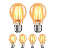 6x lampadine LED E27 A60 bianco extra caldo (2400 K) 7 W 778lm dimmer a 3 [EEK: E]