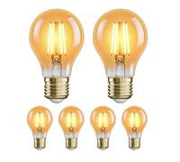 ledscom.de 6 pezzi E27 Lampadina LED, A60, bianco extra caldo (2500 K), 4,2 W, 471lm, color oro