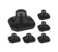 ledscom.de 6 pz. plafoniera/porta lampada ELEKTRA, porcellana, nero, 1x E27 max. 60W