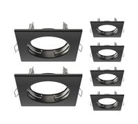ledscom.de 6x cornice da incasso a soffitto RIR, angolare, nero opaco