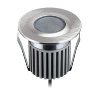 ledscom.de Apparecchio LED da incasso BODES per esterni, IP67, alluminio, rotondo, Ø 50mm, bianco caldo