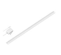ledscom.de Apparecchio sottopensile a LED SIRIS bianco opaco con alimentazione, piatto, 90cm, 963lm, bianco caldo