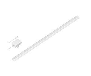 ledscom.de Apparecchio sottopensile a LED SIRIS bianco opaco con alimentazione, piatto, 90cm, 963lm, bianco caldo