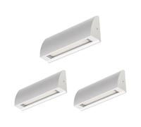 ledscom.de Applique a 3 LED/luce per scale SEGIN per esterni, IP54, piatto, downlight opaco, angolare, 6,2 W, 566lm, bianco caldo