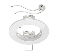ledscom.de Cornice da incasso a soffitto Circ Cornice da incasso in alluminio bianco (LED/Alogeni/MR16/50mm) incl. presa GU5.3