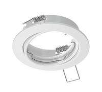 ledscom.de Cornice da incasso a soffitto FERE, rotonda, orientabile, bianco opaco