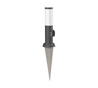 ledscom.de Dissuasore luminoso PORU con picchetto a terra per esterni, antracite, rotondo, 38,5 cm, attacco, incl. lampada E27, max. 963lm, bianco caldo