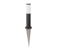 ledscom.de Dissuasore luminoso PORU nero con picchetto di terra per esterno, acciaio inossidabile, rotondo, 38,5cm, presa E27