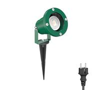 ledscom.de Faretto da giardino a LED DUK verde con picchetto a terra per esterni, IP65, incl. lampada GU10 (bianco caldo, 7,6W, 1103lm, 33°)