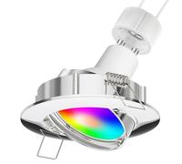 ledscom.de Faretto da incasso a soffitto a LED CIRC orientabile cromo incl. lampada Smart Home RGBW GU10 LED, 5,41W, 473lm