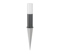 ledscom.de GROPO luce di percorso/bitta luminosa con picchetto a terra per esterni con copertura in vero vetro di prima qualità - resistente ai raggi UV, non ingiallisce, IP44, 41 cm, antracite 1x