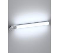 ledscom.de Lampada a LED da bagno FERIG con presa di corrente, 67,5 cm, bianca
