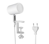 ledscom.de Lampada a pinza WAIKA, interruttore, bianco opaco, incl. lampada LED GU10, 450lm bianco caldo