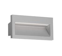 ledscom.de Lampada da incasso a parete a LED NOLA, downlight per esterni, IP54, grigio opaco, 140 x 70 mm, bianco caldo