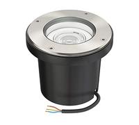 ledscom.de Lampada da incasso a pavimento BOFU per esterni orientabile in acciaio inox rotonda IP67 150 mm Ø incl. lampada LED (bianco caldo, 5,4W, 510lm, 45°)