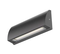ledscom.de Lampada da parete LED/luce per scale SEGIN per esterni, IP54, piatta, downlight, antracite opaco, angolare, 6,2 W, 566lm, bianco caldo